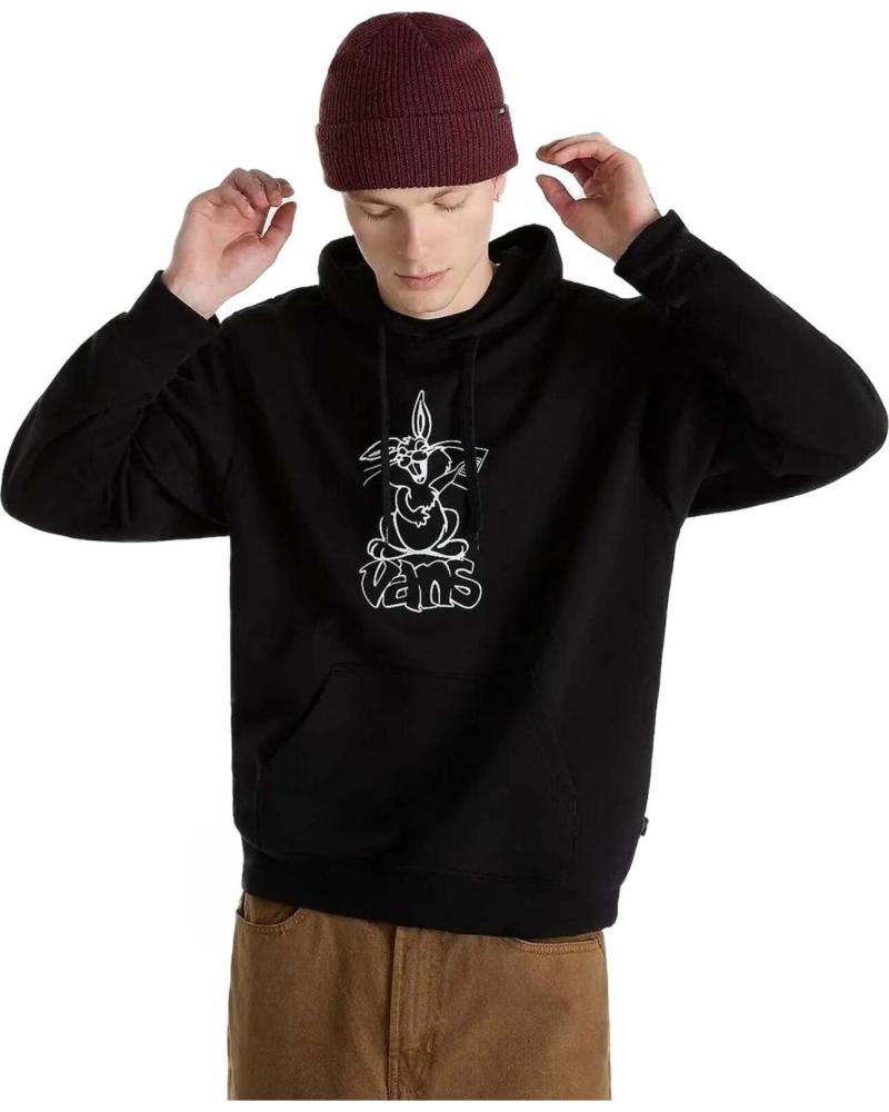 VANS OFF THE WALL SUDADERA CON CAPUCHA VANS OFF THE WALL PARA HOMBRE NEGRA NEGRO
