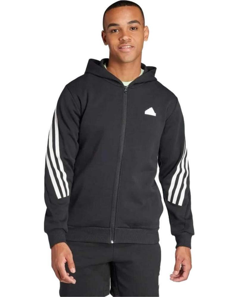 ADIDAS CHAQUETA ADIDAS CON CREMALLERA COMPLETA PARA HOMBRE NEGRO
