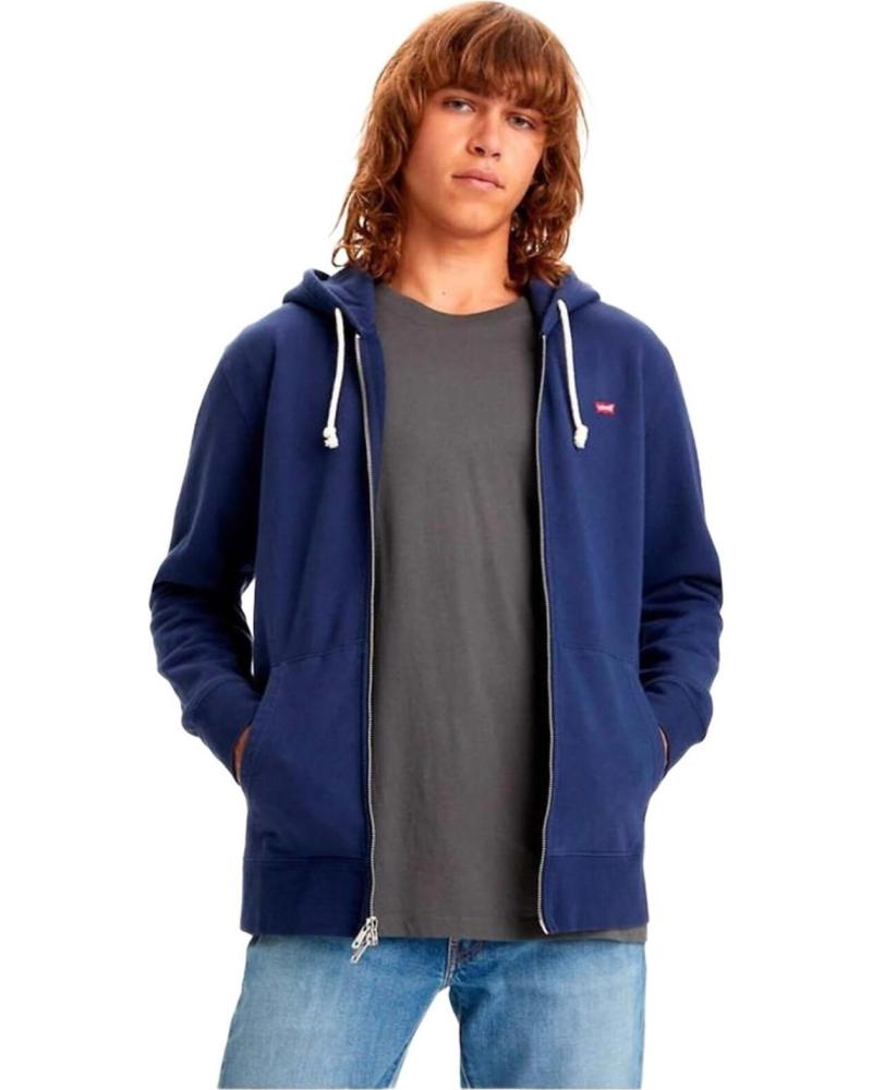 LEVIS SUDADERA CON CAPUCHA Y CREMALLERA LEVI´S PARA HOMBRE AZUL