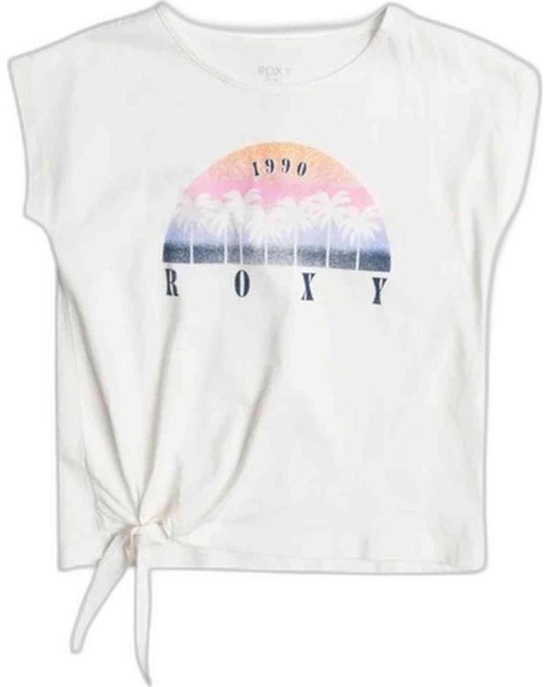 ROXY CAMISETA DE MANGA CORTA ROXY CON NUDO FRONTAL PARA MUJER BLANCO