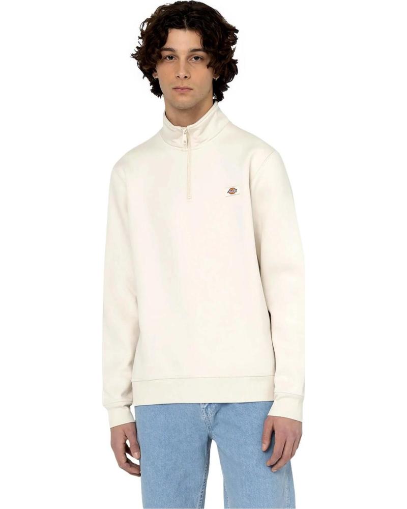 DICKIES SUDADERA DICKIES CON MEDIA CREMALLERA BLANCO
