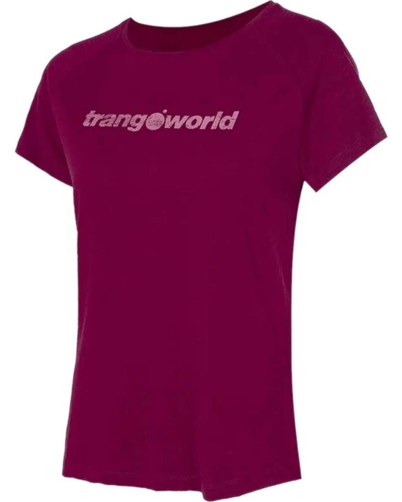 TRANGOWORLD CAMISETA DE MANGA CORTA TRANGOWORLD PARA MUJER ROJO