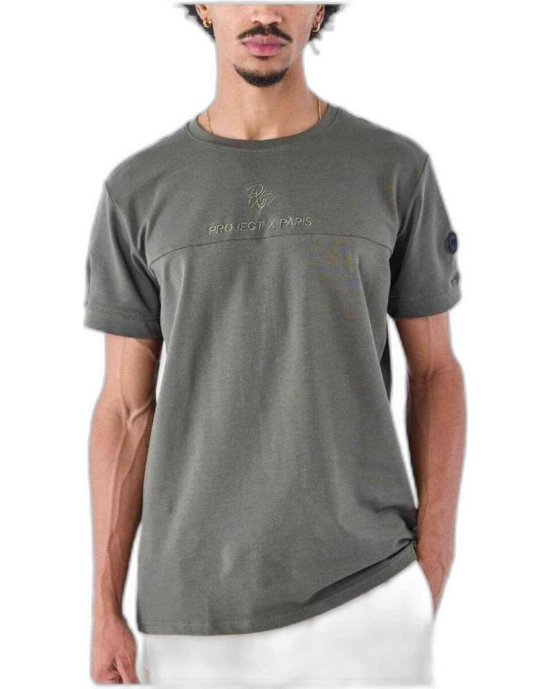 PROJECT X PARIS CAMISETA DE MANGA CORTA PROJECT X PARIS CON LOGO EN RELIEVE PARA HOMBRE GRIS