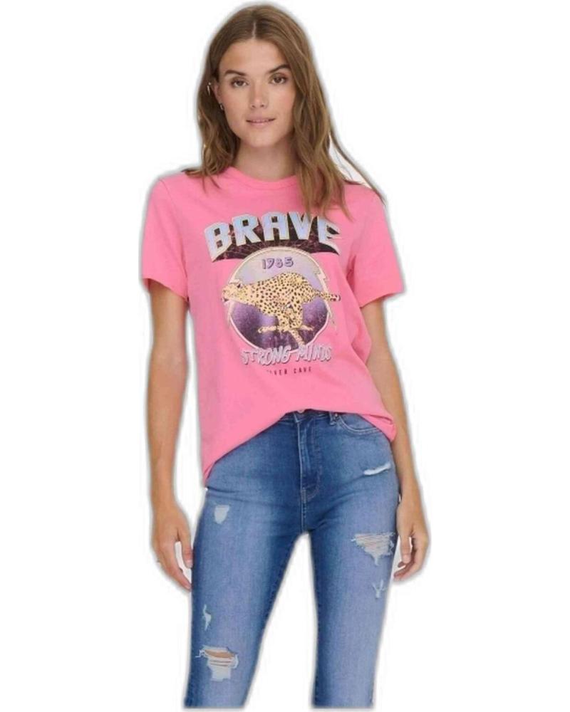 ONLY CAMISETA DE MANGA CORTA ONLY PARA MUJER ROSA