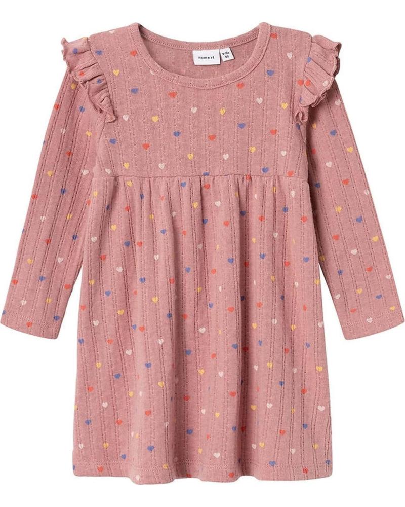 NAME IT VESTIDO DE PUNTO PARA NIÑAS NAME IT CON ESTAMPADO FLORAL ROSA