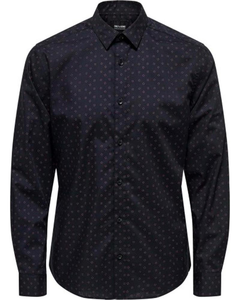 ONLY CAMISA DE HOMBRE ONLY SONS CON ESTAMPADO AZUL AZUL