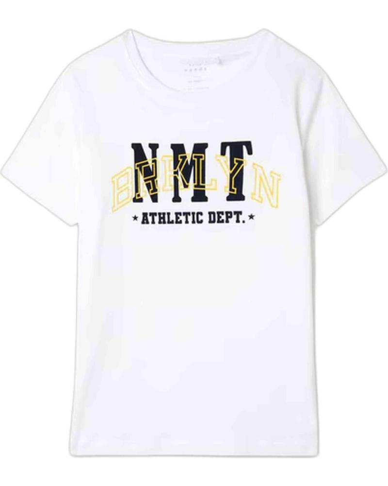 NAME IT CAMISETA DE MANGA CORTA NMT ATHLETIC DEPT PARA NIÑOS BLANCA BLANCO