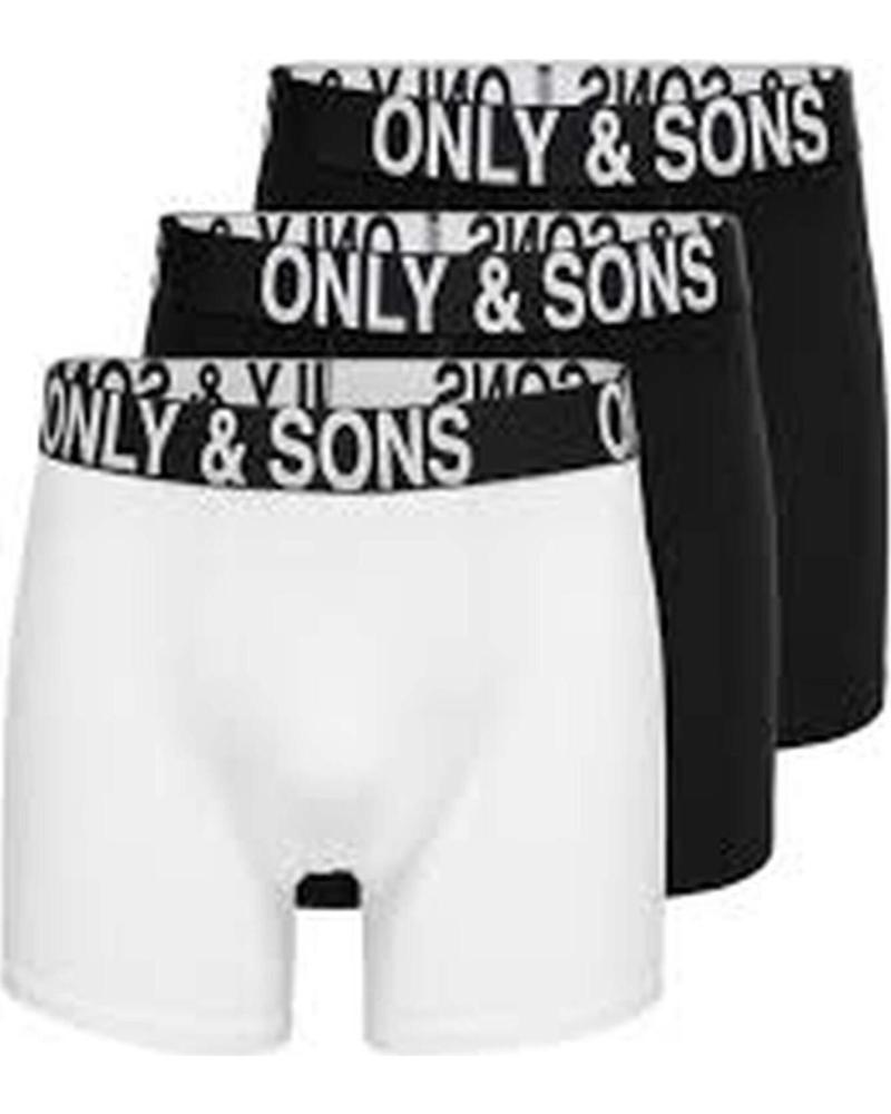 ONLY PACK DE 3 CALZONCILLOS BÓXER PARA HOMBRE ONLY & SONS MULTICOLOR
