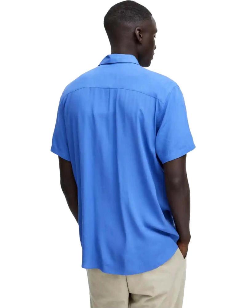 BLEND CAMISA DE MANGA CORTA PARA HOMBRE AZUL