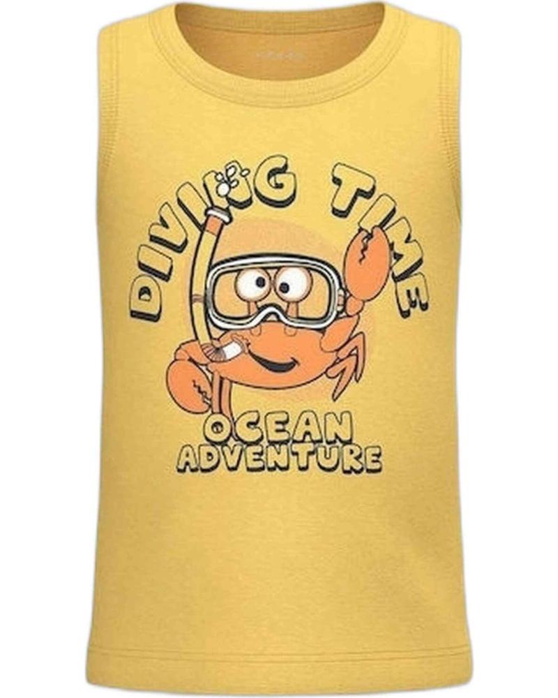 NAME IT CAMISETA SIN MANGAS UNISEX PARA NIÑOS NAME IT CON ESTAMPADO DE CANGREJO AMARILLO