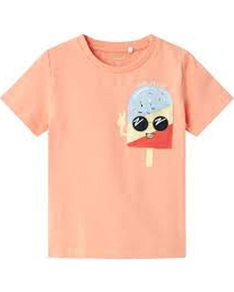 NAME IT CAMISETA DE MANGA CORTA UNISEX PARA NIÑOS NAME IT CON ESTAMPADO DE HELADO NARANJA