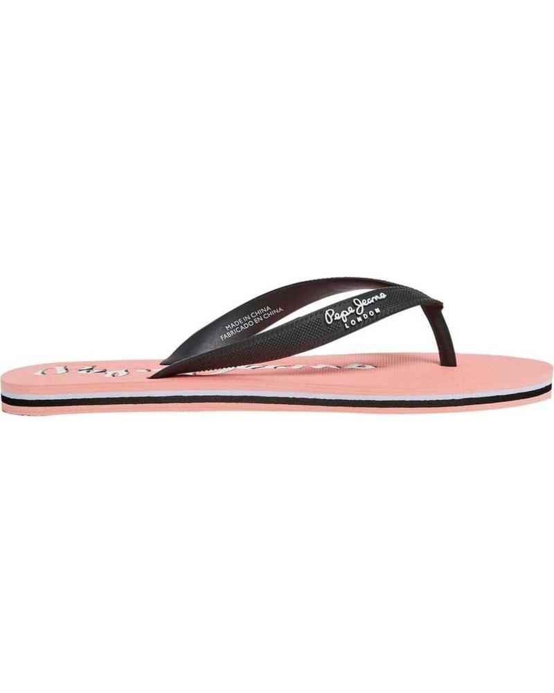 Chanclas de Mujer PEPE JEANS CHANCLAS PEPE JEANS BAY BEACH MUJER ROSA NEGRO NEGRO