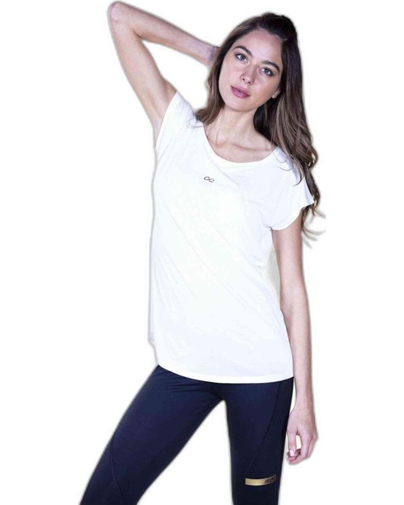 DITCHIL DITCHIL CAMISETA BLANCA DE MANGA CORTA PARA MUJER BLANCO