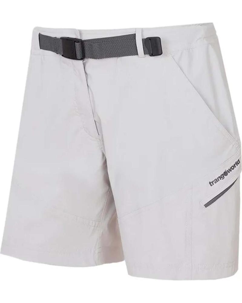 TRANGOWORLD PANTALÓN CORTO TRANGOWORLD PARA MUJER GRIS