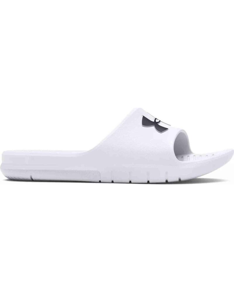 UNDER ARMOUR CHANCLAS UNDER ARMOUR PARA UNISEX EN BLANCO BLANCO