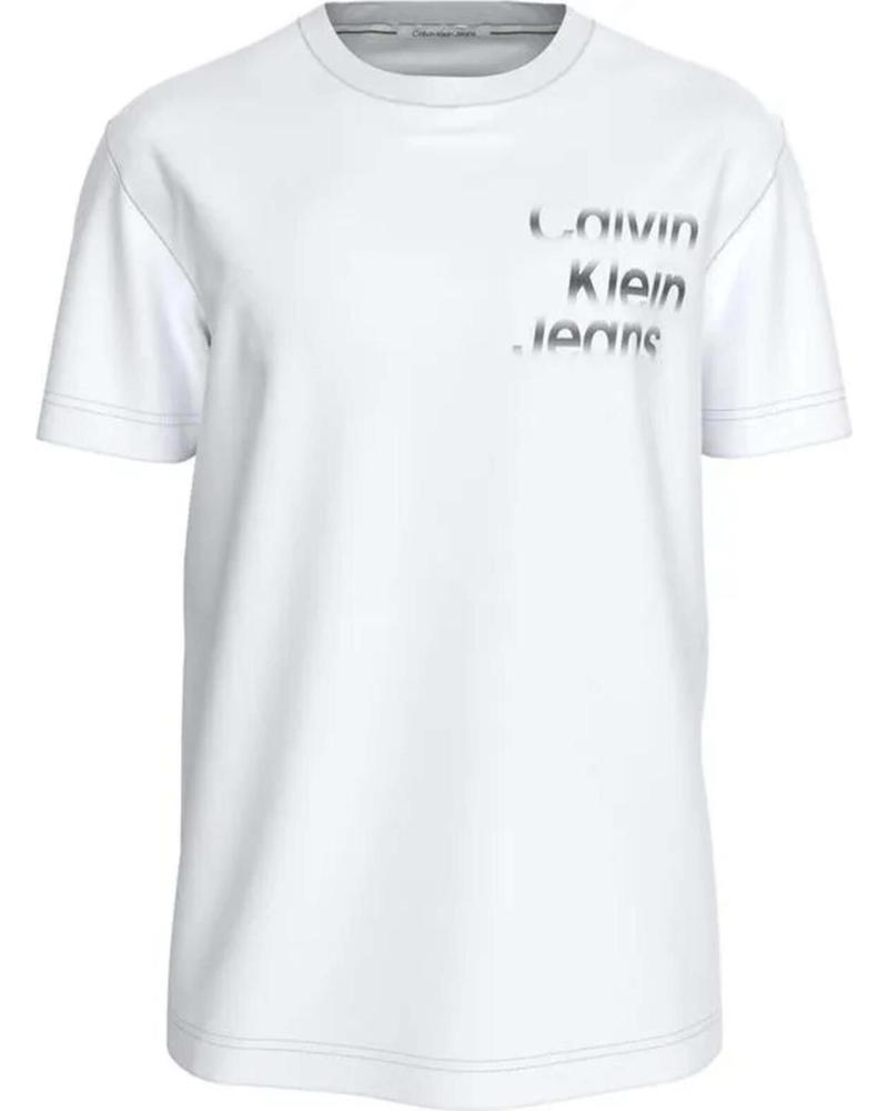 CALVIN KLEIN CAMISETA DE MANGA CORTA CALVIN KLEIN DE ALGODÓN PARA HOMBRE BLANCO