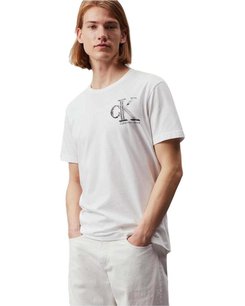 CALVIN KLEIN CAMISETA DE MANGA CORTA CALVIN KLEIN CON LOGO PARA HOMBRE BLANCO