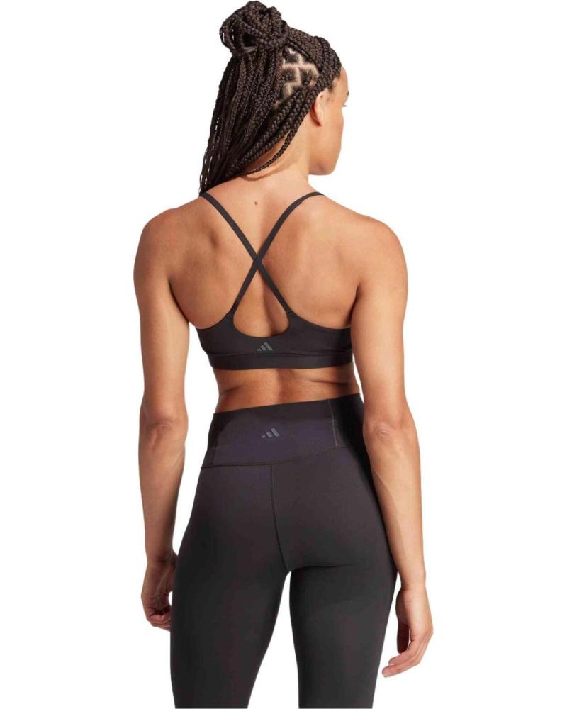 ADIDAS SUJETADOR DEPORTIVO ADIDAS PARA MUJER, NEGRO NEGRO