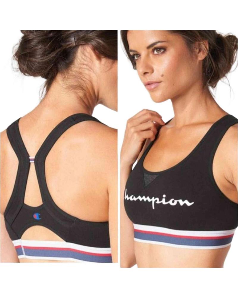 CHAMPION SUJETADOR DEPORTIVO CHAMPION PARA MUJER NEGRO NEGRO