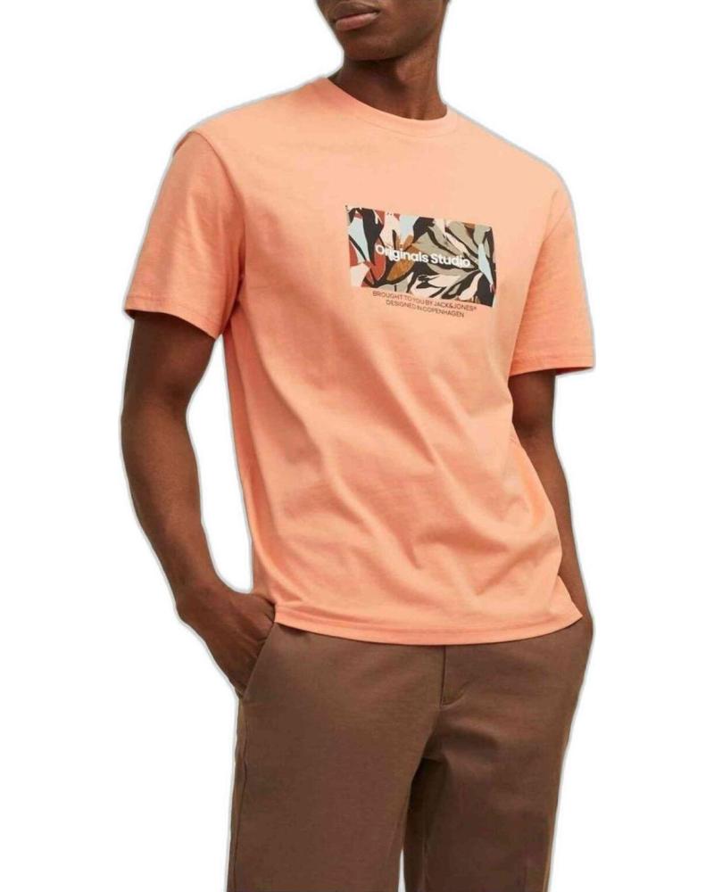 JACK AND JONES CAMISETA JACK & JONES DE MANGA CORTA PARA HOMBRE NARANJA