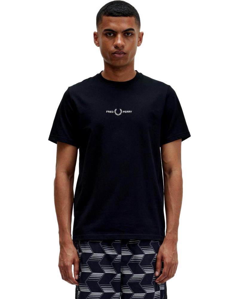 FRED PERRY CAMISETA DE MANGA CORTA EN PARA HOMBRE NEGRO