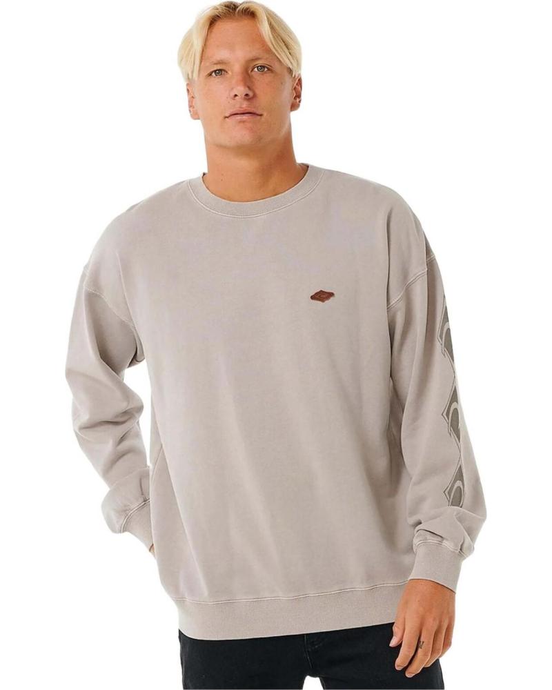RIP CURL SUDADERA GRIS DE MANGA LARGA PARA HOMBRE RIP CURL GRIS