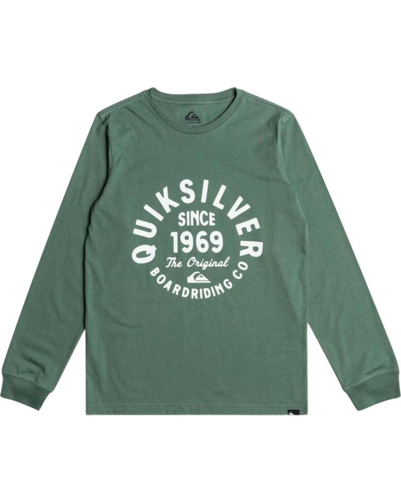 QUIKSILVER CAMISETA QUIKSILVER DE MANGA LARGA PARA NIÑO VERDE