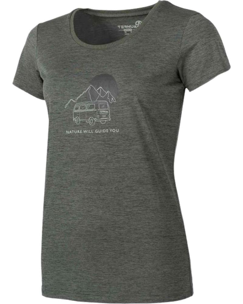 TERNUA CAMISETA TERNUA DE MANGA CORTA PARA MUJER VERDE