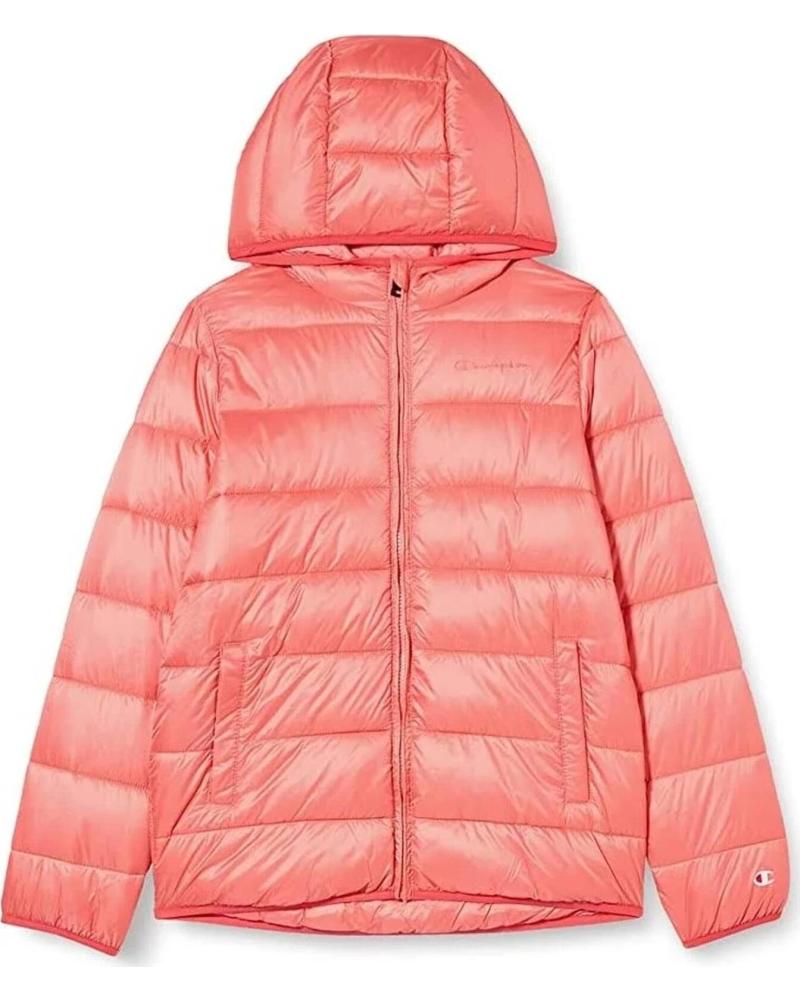 CHAMPION CHAQUETA ACOLCHADA CON CAPUCHA CHAMPION PARA NIÑA ROSA