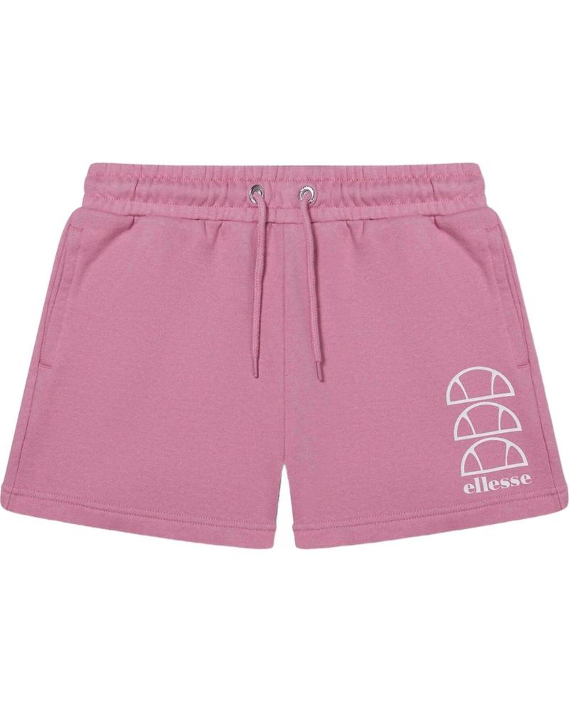 ELLESSE PANTALÓN CORTO DEPORTIVO EL?ESSE ROSA UNISEX INFANTIL ROSA