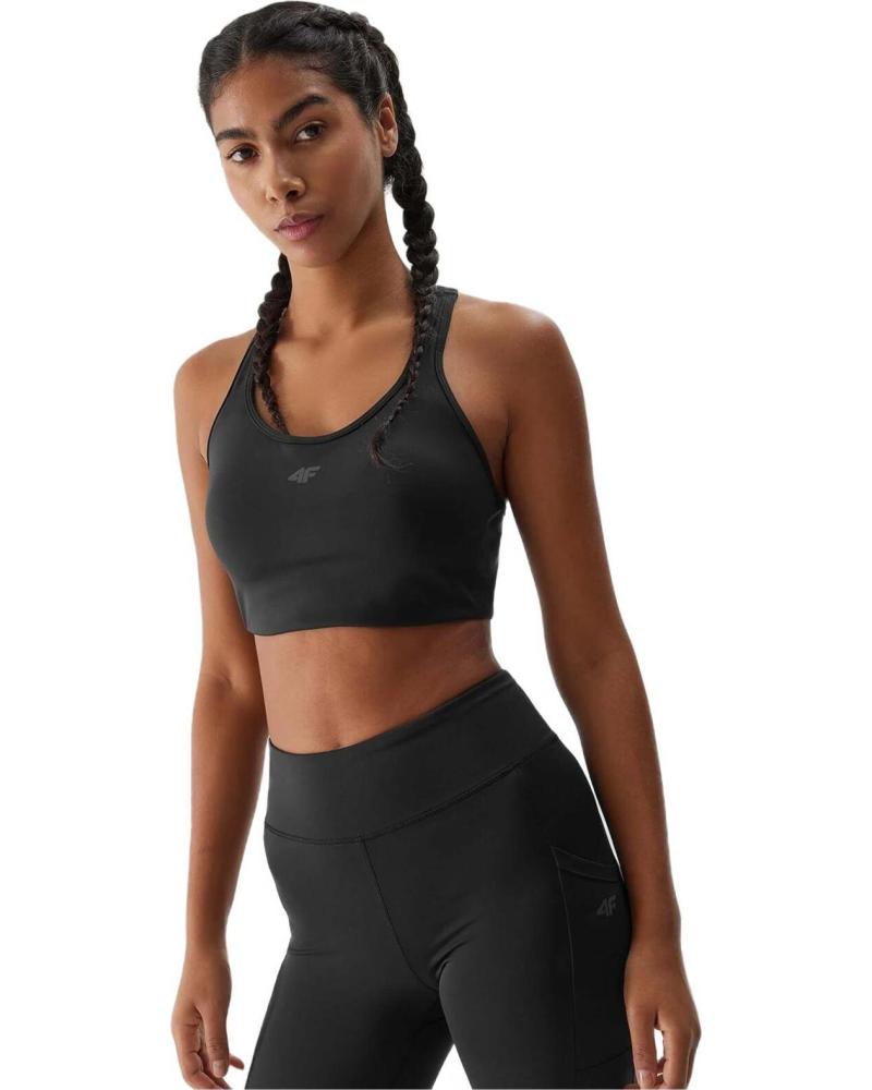 4F SUJETADOR DEPORTIVO 4F DE ALTO SOPORTE NEGRO