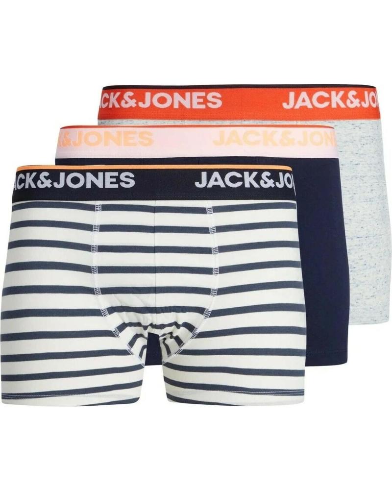 JACK AND JONES PACK 3 CALZONCILLOS JACK & JONES PARA HOMBRE MULTICOLOR