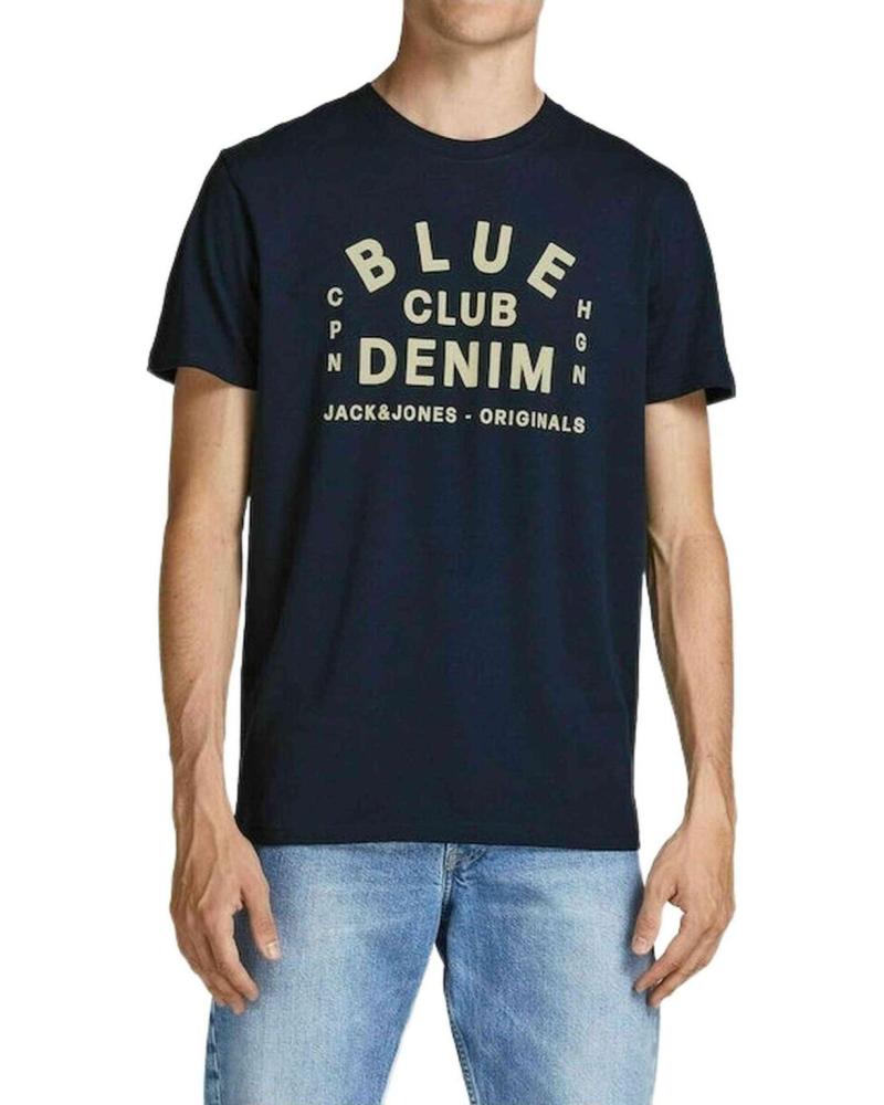 JACK AND JONES CAMISETA DE MANGA CORTA JACK & JONES PARA HOMBRE AZUL