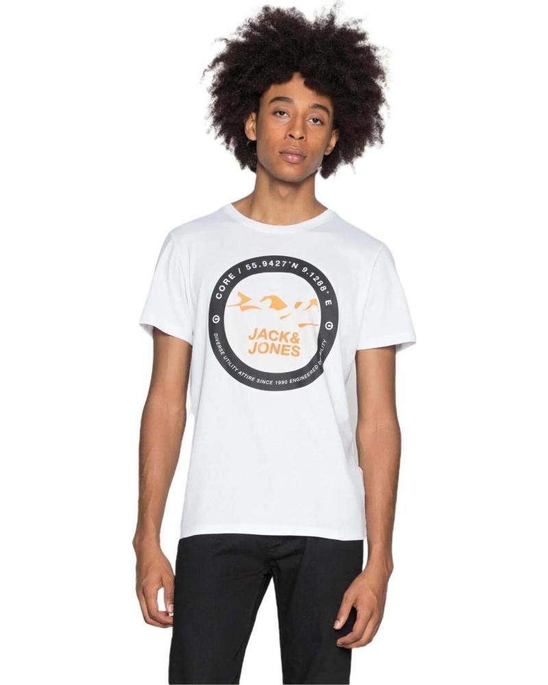 JACK AND JONES CAMISETA JACK & JONES DE MANGA CORTA PARA HOMBRE BLANCO