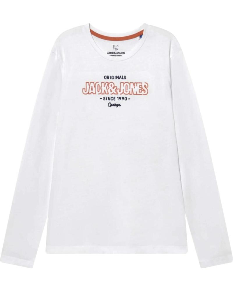 JACK AND JONES SUDADERA JACK & JONES CON LOGO PARA NIÑOS BLANCO