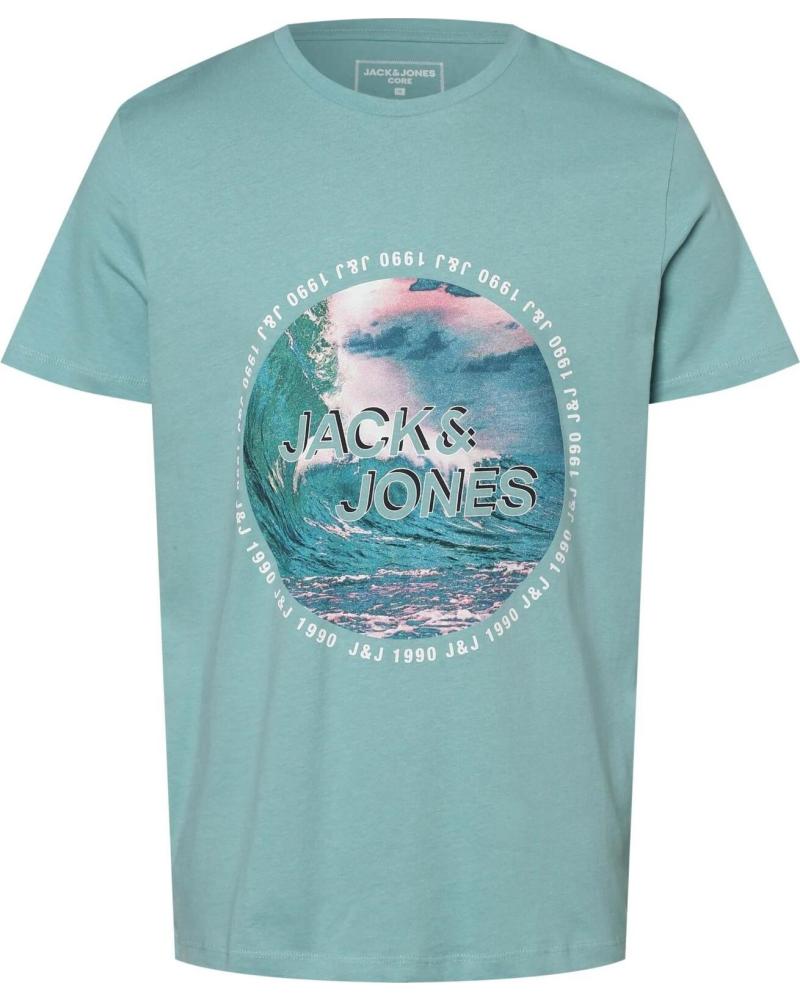 JACK AND JONES CAMISETA JACK & JONES DE MANGA CORTA CON ESTAMPADO PARA HOMBRE AZUL