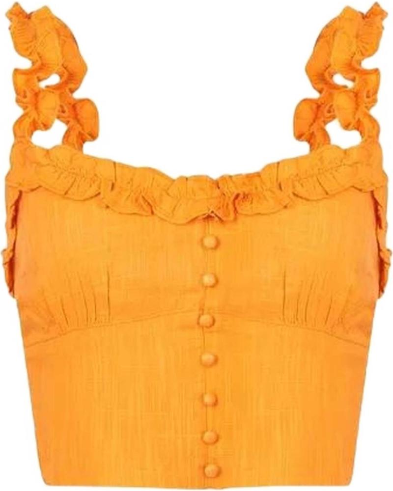 TIFFOSI CAMISETA DE TIRANTES DE MUJER TIFFOSI NARANJA
