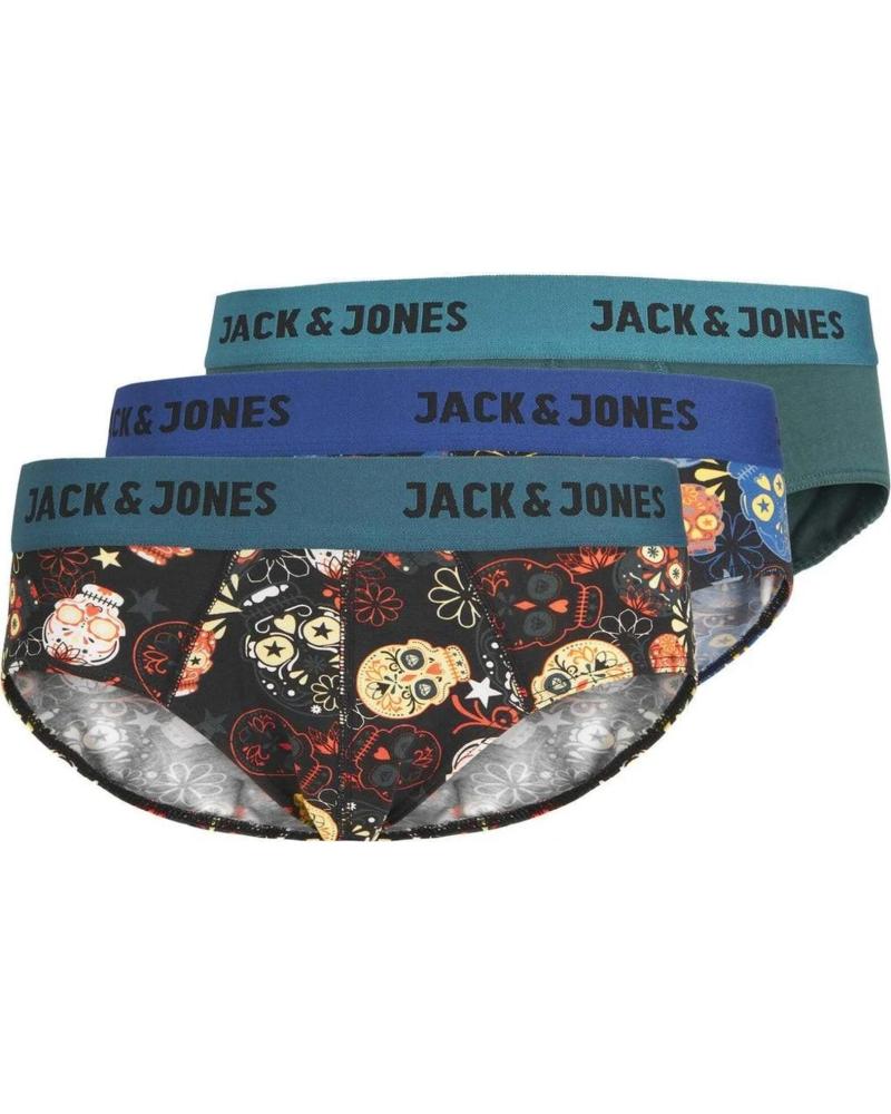 JACK AND JONES PACK DE 3 CALZONCILLOS SLIP JACK & JONES PARA HOMBRE MULTICOLOR