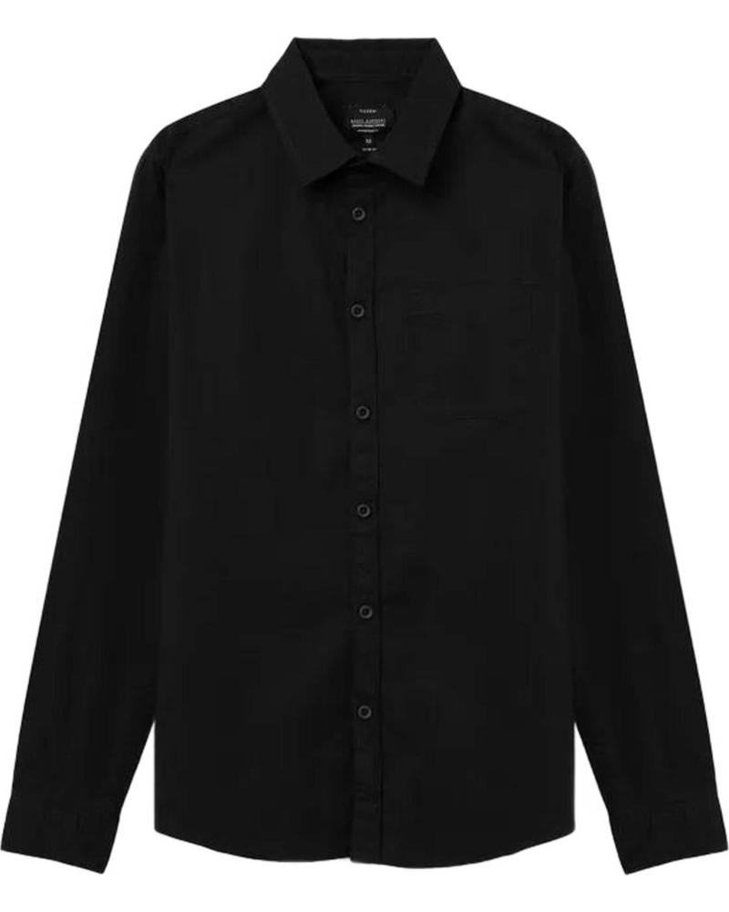 TIFFOSI CAMISA NEGRA DE VESTIR PARA HOMBRE TIFFOSI NEGRO