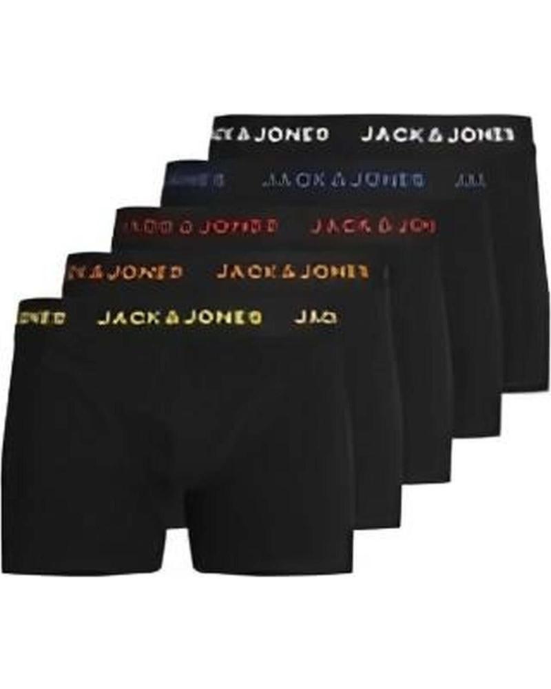 JACK AND JONES PACK DE 5 CALZONCILLOS JACK & JONES PARA HOMBRE NEGRO