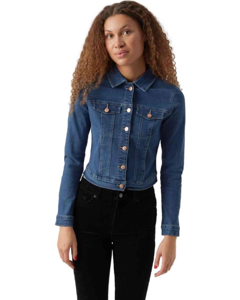 VERO MODA CHAQUETA VAQUERA CORTA VERO MODA PARA MUJER AZUL
