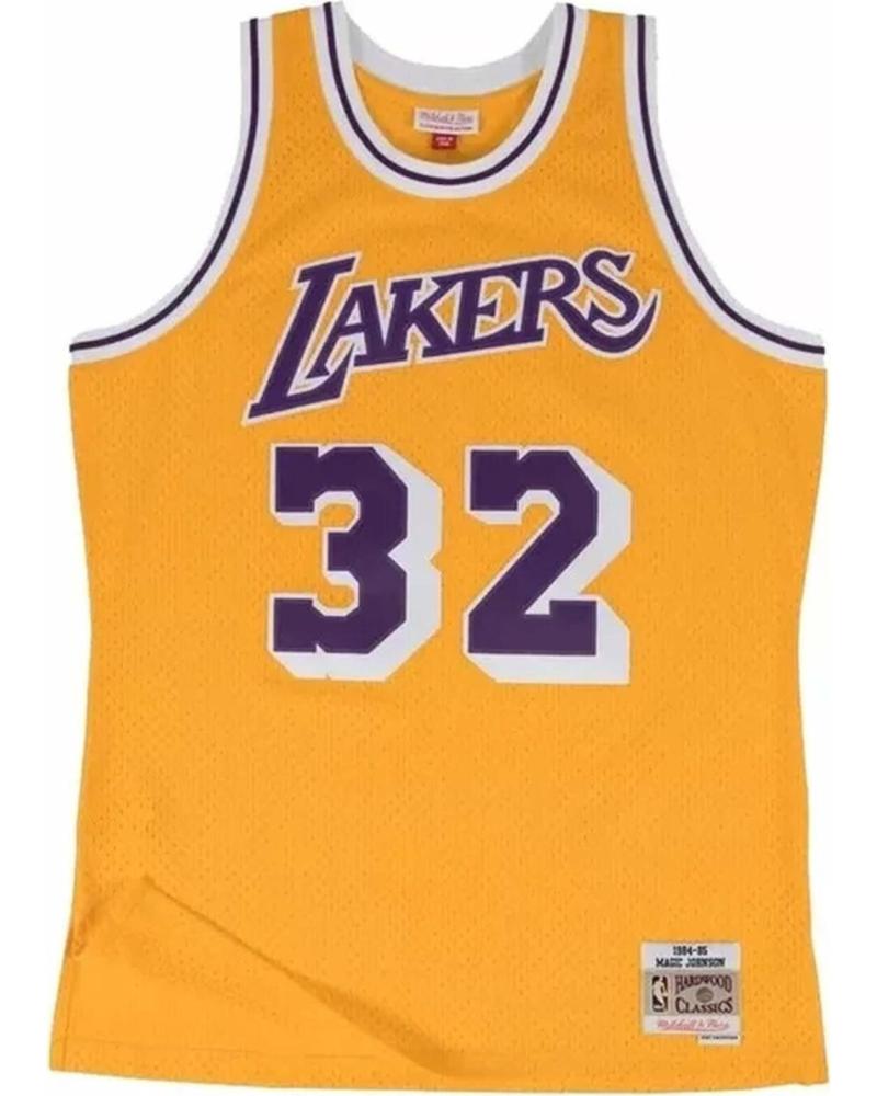 MITCHELL NESS CAMISETA DE BALONCESTO MITCHELL & NESS MAGIC JOHNSON LOS ANGELES LAKERS 32 HOMBRE AMARILLO