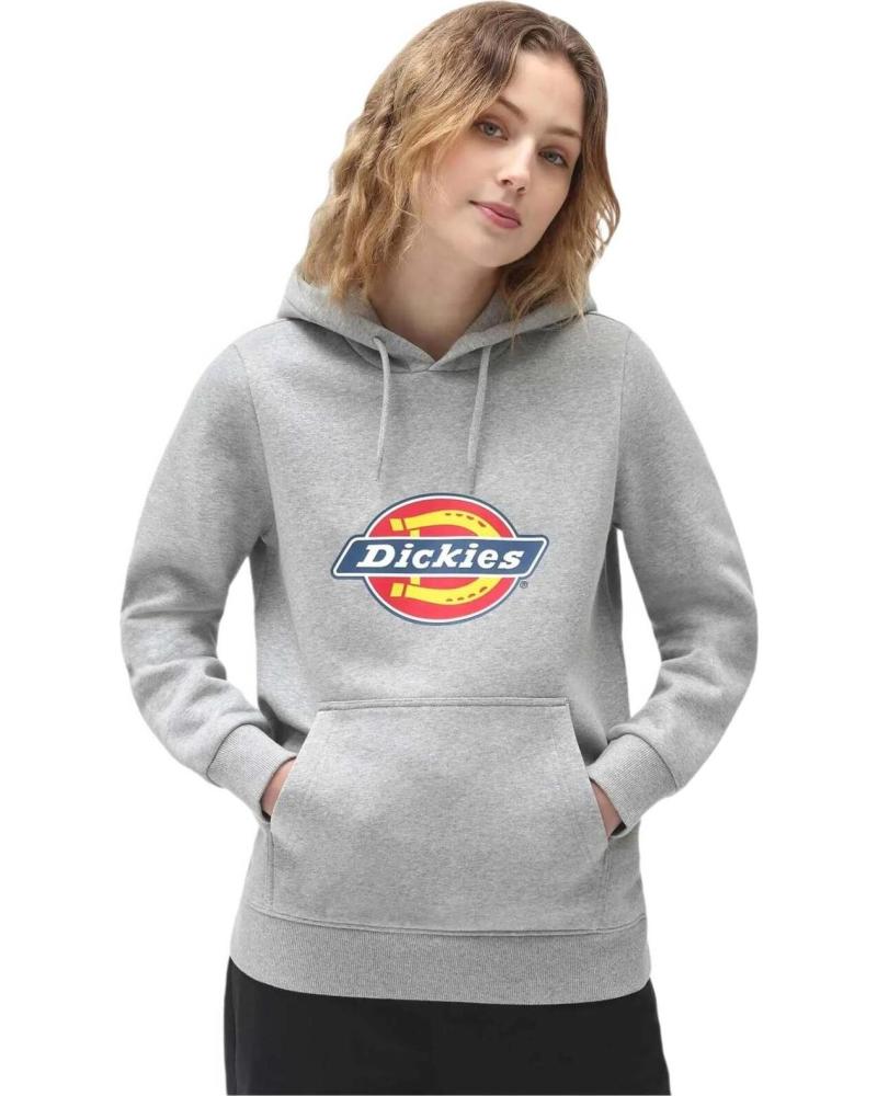 DICKIES SUDADERA DICKIES CON LOGO PARA MUJER GRIS