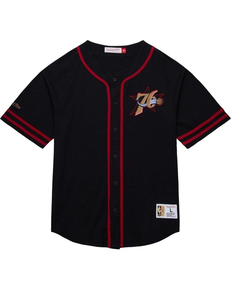 MITCHELL NESS CAMISA DE BÉISBOL MITCHELL & NESS HOMBRES NEGRO NEGRO