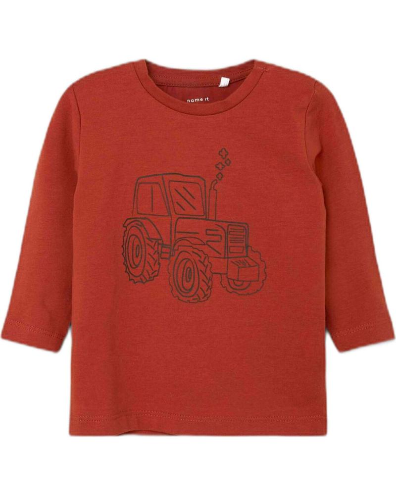 NAME IT CAMISETA DE MANGA LARGA NAME IT PARA NIÑO CON ESTAMPADO DE TRACTOR ROJO