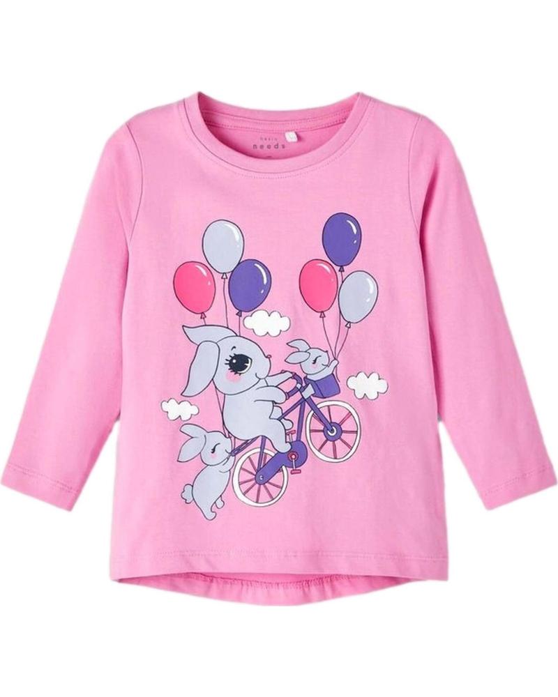 NAME IT CAMISETA DE MANGA LARGA PARA NIÑA NAME IT CON ESTAMPADO DE GLOBOS ROSA