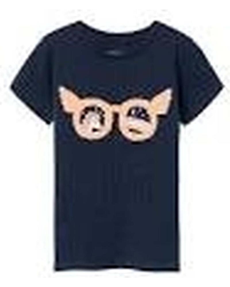 NAME IT CAMISETA UNISEX DE MANGA CORTA CON GAFAS DE UNICORNIO AZUL