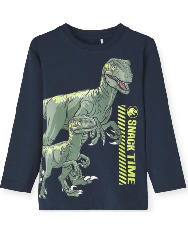 NAME IT CAMISETA DE MANGA LARGA NAME IT PARA NIÑOS CON ESTAMPADO DE DINOSAURIOS AZUL