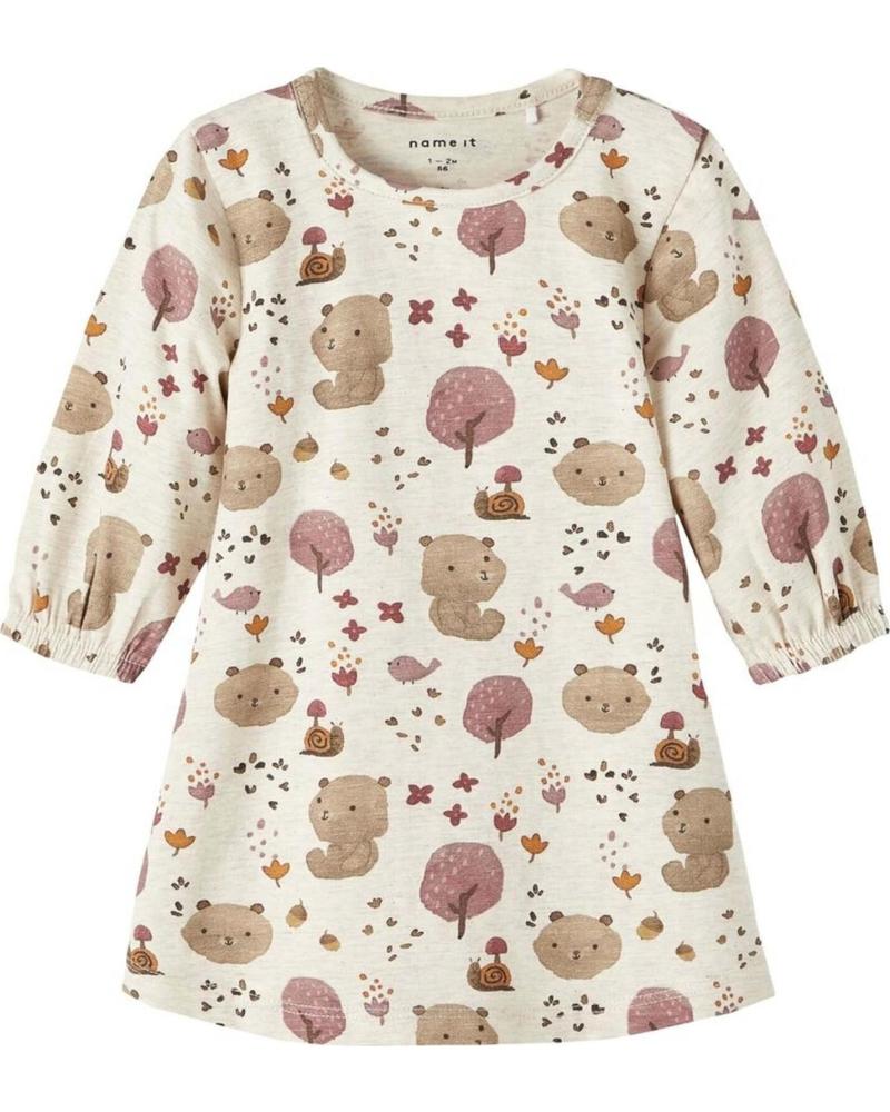 NAME IT VESTIDO DE BEBÉ NAME IT ESTAMPADO DE OSITOS Y ÁRBOLES MULTICOLOR