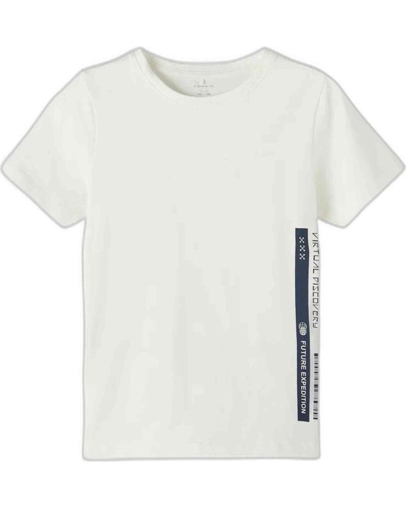NAME IT CAMISETA DE MANGA CORTA UNISEX CON ESTAMPADO GRÁFICO BLANCO